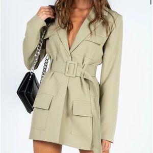 Lioness green blazer dress